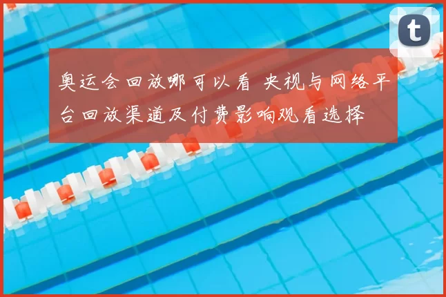 奥运会回放哪可以看 央视与网络平台回放渠道及付费影响观看选择